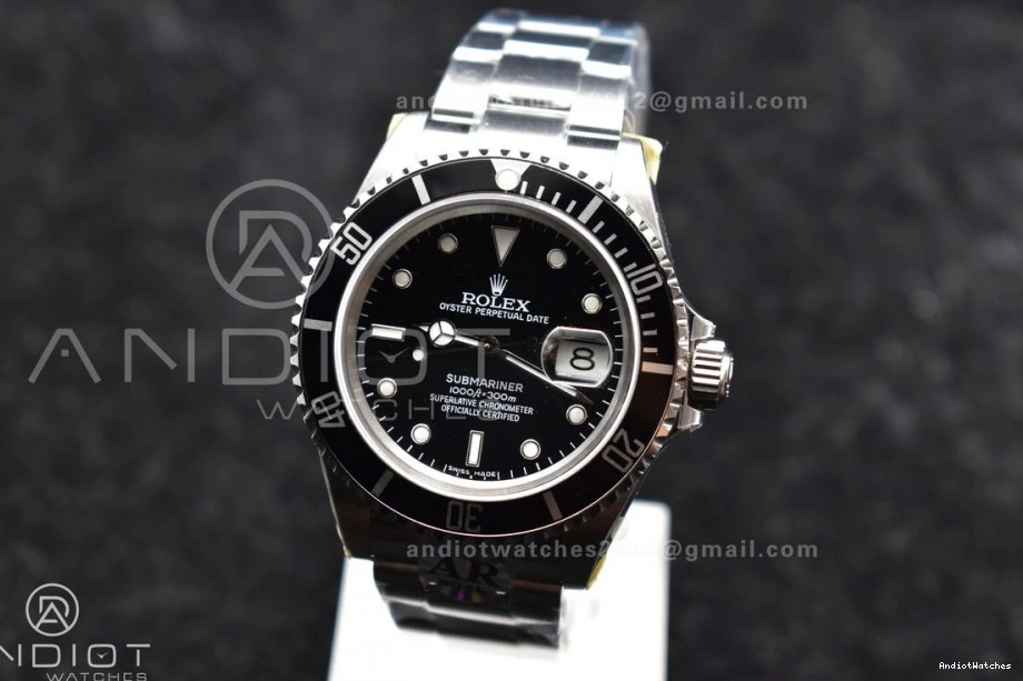 16610 Steel SH3135 Edition Best V on Bracelet Submariner 1136 Bright Black ARF1:1 SS 904L LN 1015